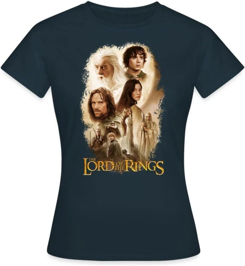 Le Seigneur des Anneaux Frodon, Gandalf & CIE T-Shirt Femme S Marine