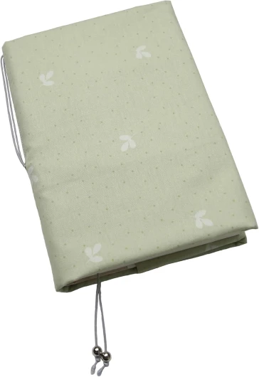 Le Tyerisa Couverture de livre en Coton Protège-livre à Pois Couverture de Protection de Livre à Taille Réglable avec Cordon élastique Vert Clair Polka Dot Vert clair
