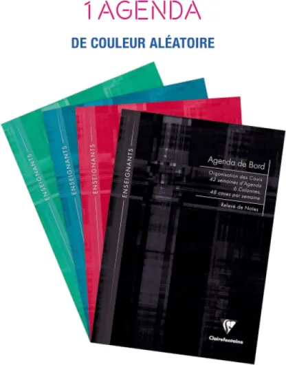 9069C Un Agenda de Bord Brochure Souple 6 Colonnes (48 cases/semaine) - A4 21x29,7 cm - 144 Pages (42 semaines) - Papier Blanc 90 g - Couverture Carte Pelliculée - Couleur Aléatoire 6 colonnes (48 cases par semaine)