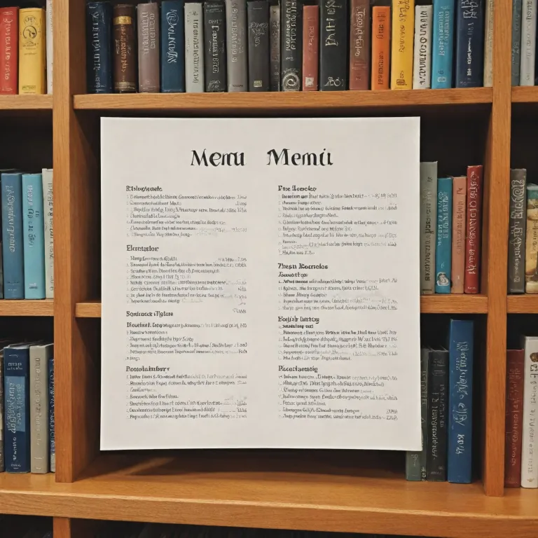 Comment créer une carte pour menu adaptée aux librairies et cafés littéraires