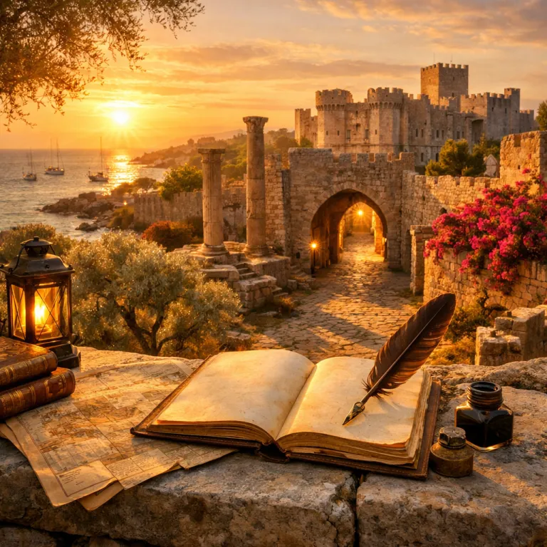 Rhodes, île de lumière : voyages littéraires et patrimoines à redécouvrir