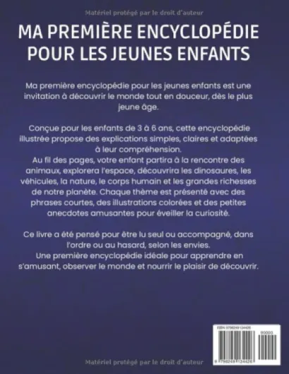 Ma Première Encyclopédie pour les Enfants: Pour les jeunes curieux de 3 à 6 ans, afin de découvrir les animaux l’espace les dinosaures les véhicules .. - répondre à toutes les questions (PS MS GS CP)