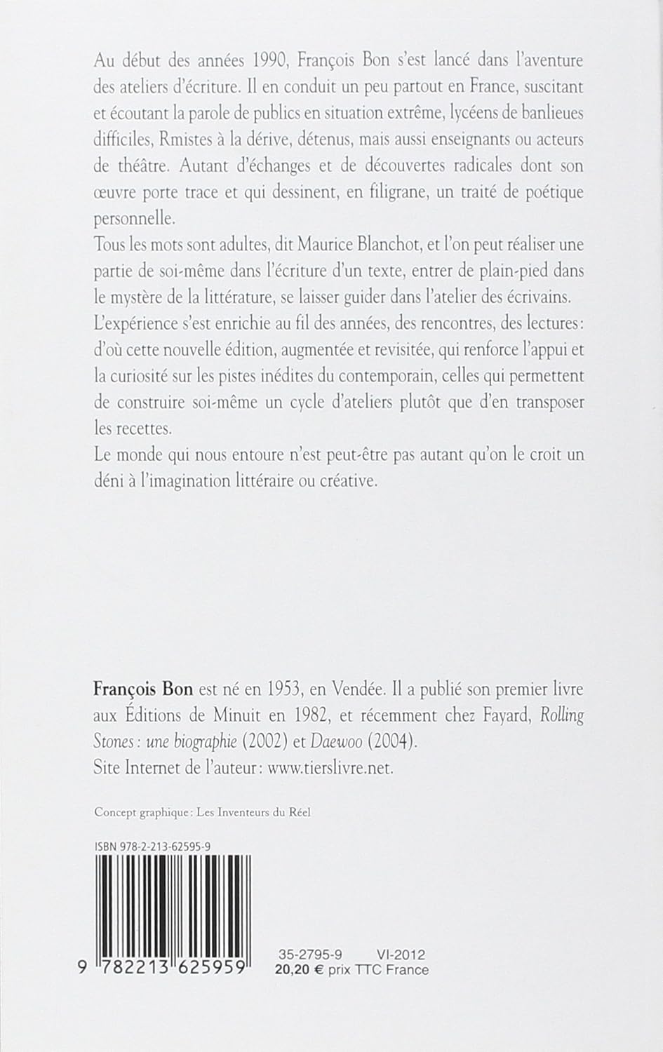 Tous les mots sont adultes: Méthode pour l'atelier d'écriture