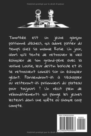 Coincés dans une partie d'échecs - Roman pour enfants à partir de 9 ans - Fantastique et Aventure.