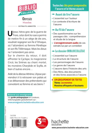 Bibliocollège - Odyssée, Homère