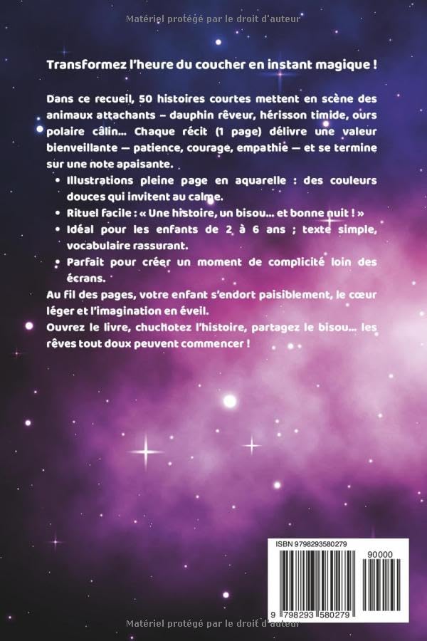 50 Histoires Douces du Soir: Un recueil de 50 histoires courtes et bienveillantes pour le rituel du coucher des enfants de 2 à 6 ans, avec des .. - pour apaiser, rassurer et faire rêver.