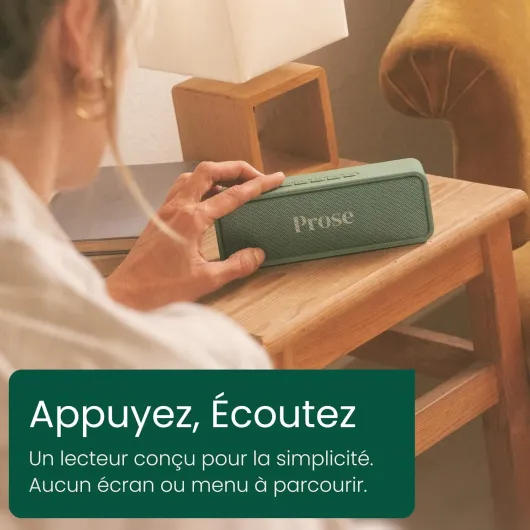 Coffret Premium - Lecteur de Livres Audio + 12 Livres au Choix - sans Écran, Interface Intuitive - Idéal Cadeau Parents et Seniors - Catalogue 20 000 Titres Coffret 12 livres
