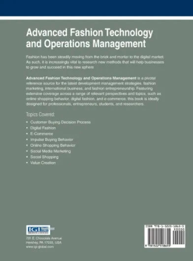 Advanced Fashion Technology and Operations Management