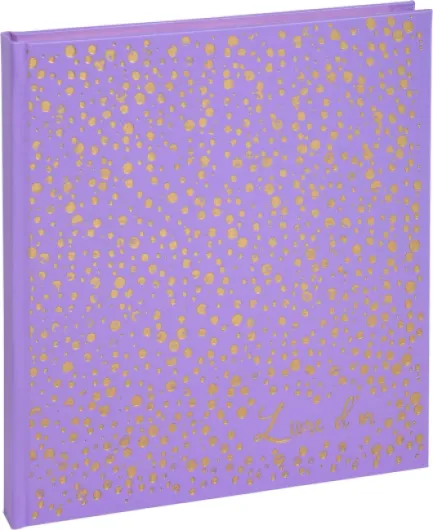 Réf - 387E - 1 Livre d'or tendance Plum' - Format carré 21x19 cm - En simili-cuir avec marquage titre doré "Livre d'or" et tranche or - 140 pages blanches unies - Coloris : violet 21 x 19 cm 140 pages blanches Plum violet