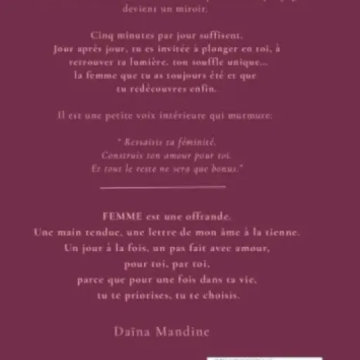 Test FEMME: S'aimer, se choisir, s'accomplir (Édition Premium Collector) : un carnet de route simple pour se recentrer au quotidien