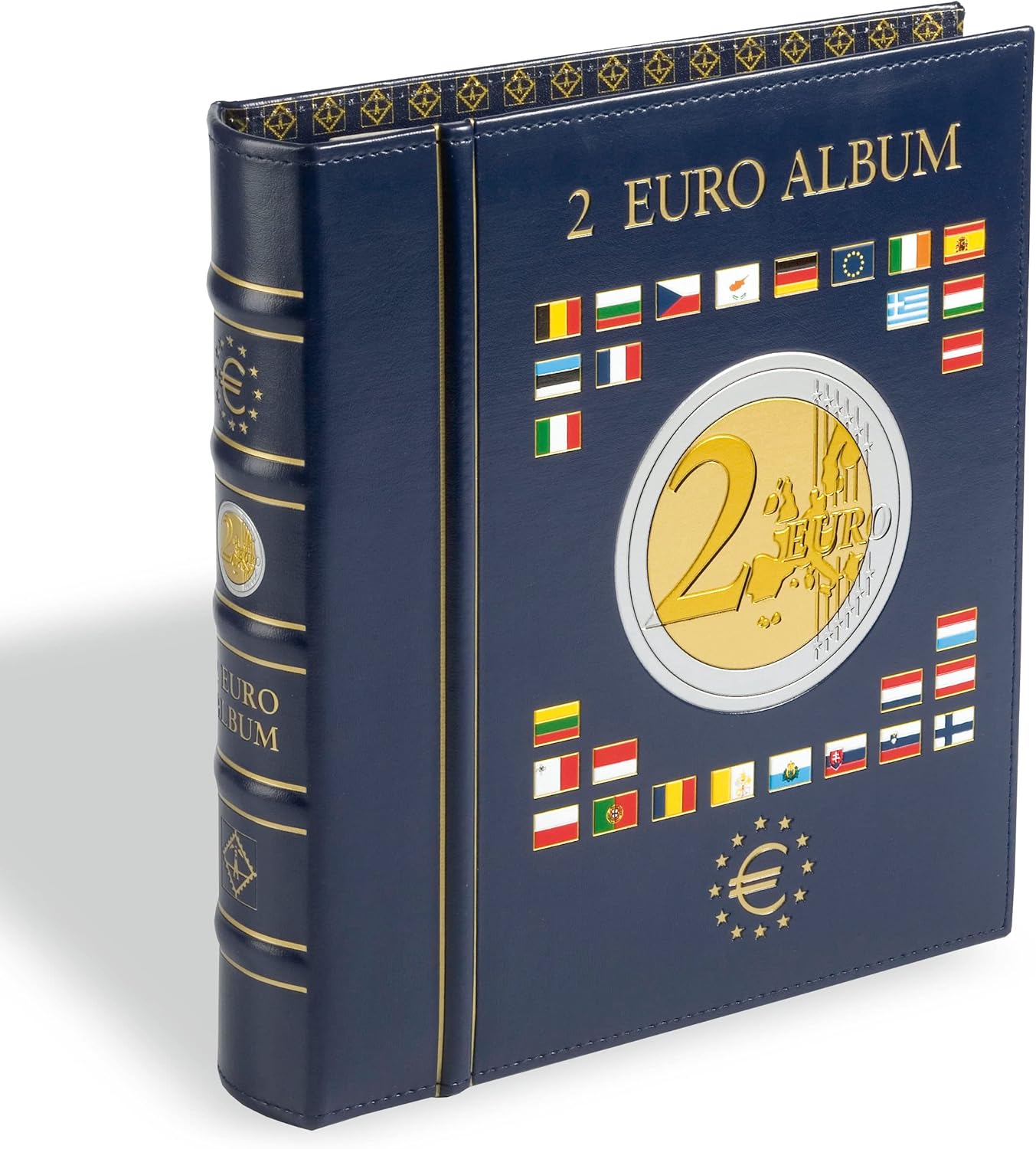 341017 Vista Album numismatique pour 80 pièces de 2 Euros - INCL - 4 Feuilles numismatiques Vista pour 80 pièces de Collection - Cassette de Protection