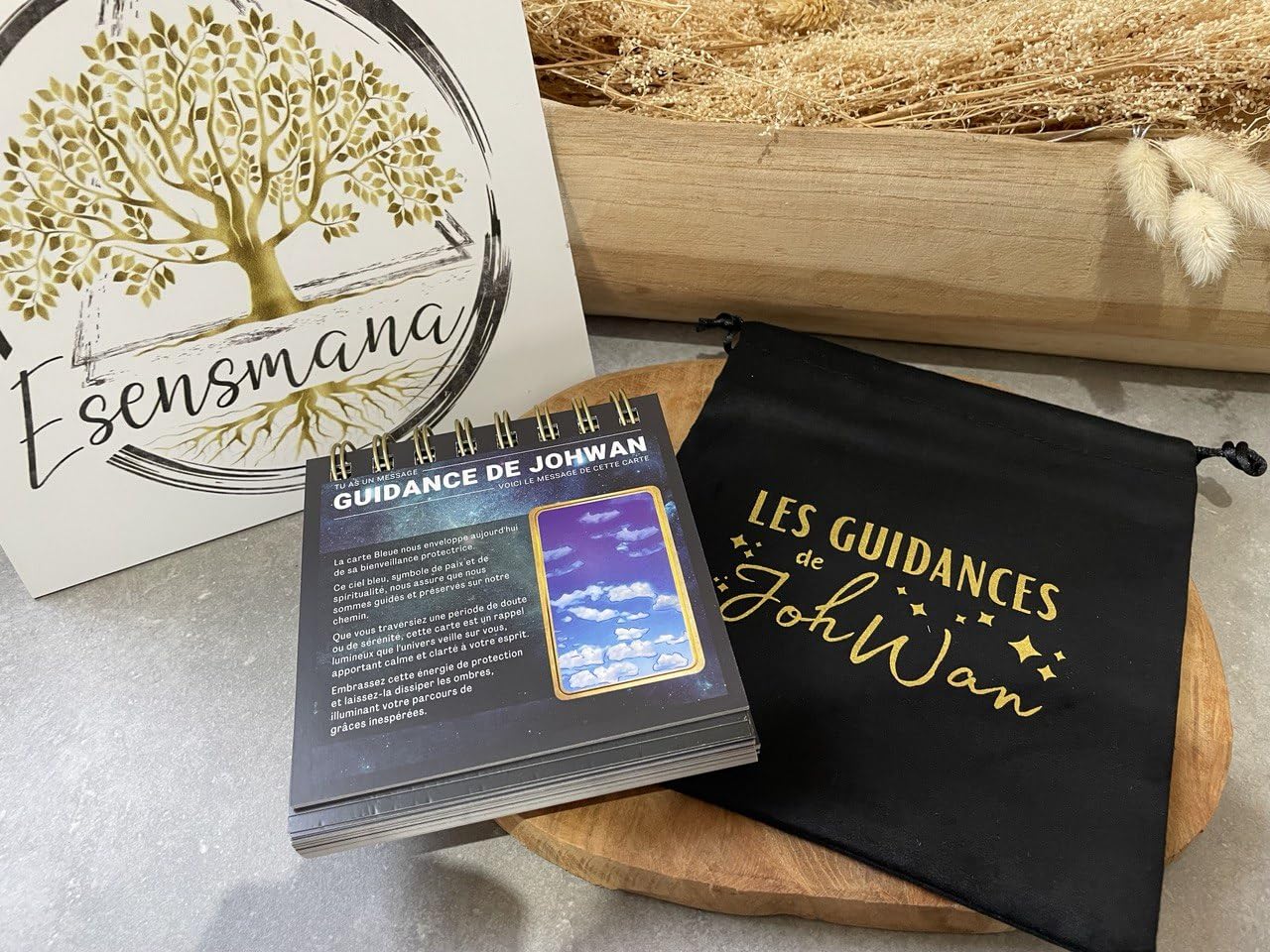 Les Guidances de Johwan avec le Belline - Livre Oracle Spirale 106 Pages - 53 Cartes Interprétées - Guidance Spirituelle Quotidienne - Édition Limitée + Pochon