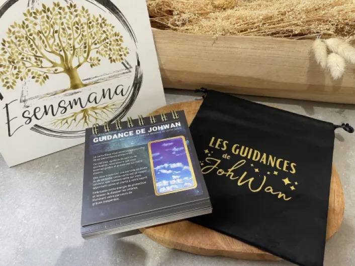 Les Guidances de Johwan avec le Belline - Livre Oracle Spirale 106 Pages - 53 Cartes Interprétées - Guidance Spirituelle Quotidienne - Édition Limitée + Pochon